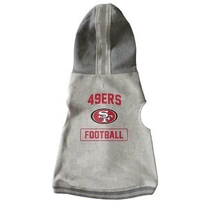 NWT NFL 49ers Pet Hooded Crewneck - Size XL